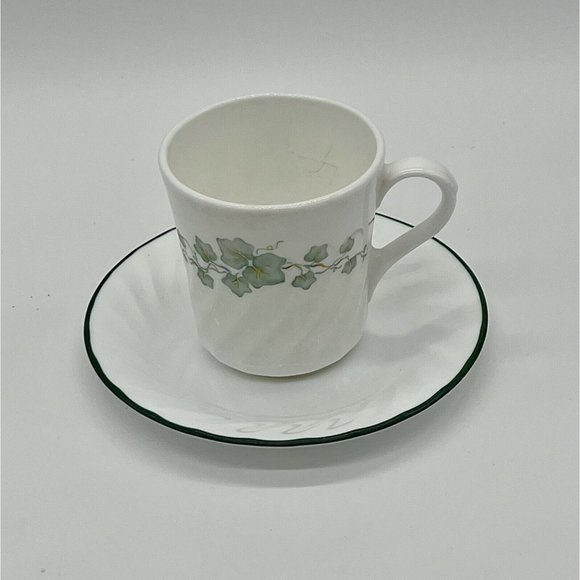 Corelle Ivy Coffee Mug And Saucer - Picture 2 of 3